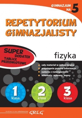 Repetytorium gimnazjalisty - fizyka + tablice - Opracowanie zbiorowe