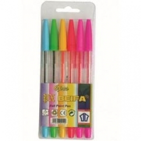 Długopis Beifa-wmz 6 kolorów etui AA934w-6 BF