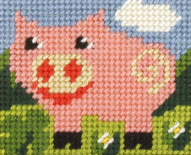 Haft. Moje pierwsze wyszywanie - Świnka