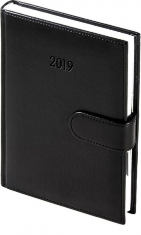Kalendarz 2019 A5 dzienny magnes Nebraska CZAR - 1213M-CZARNY
