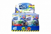 Moto Race - Kraksa na maksa - Motorek 8.5 cm na blisterze. Mix 6 kolorów/ Display 12 sztuk (EP04112)
