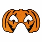 Maska na Halloween flokowana Dynia