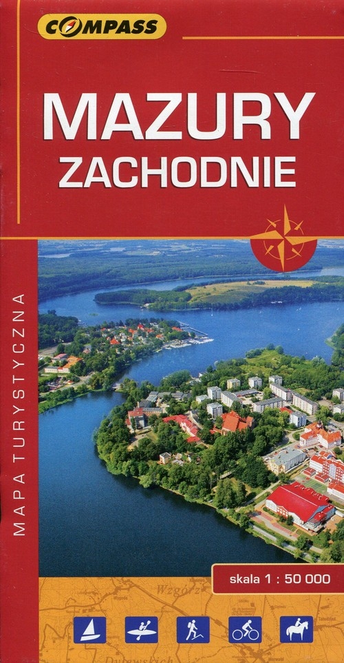 Mazury Zachodnie mapa turystyczna 1:50 000