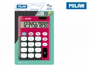 Kalkulator z duży klawiszami Milan Dots & Buttons - Różowy (150610DBRBL)