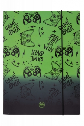 Coolpack, Teczka kartonowa A4 z gumką - Game Over Gradient Green (07579CP)