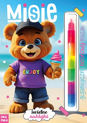 <img src='https://webimage.pl/pics/579/7/d9788368417579.jpg' style='height:440px' /> Misie. Gigantyczny neonowy mazak. Marker modułowy