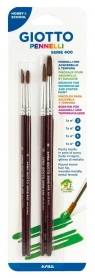 Pędzle 400 komplet 4 sztuki GIOTTO