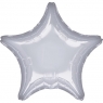  Balon foliowy metalik srebrny gwiazda luzem 48cm