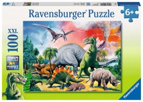 Ravensburger, Puzzle XXL 100: Pośród dinozaurów (10957)