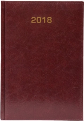 Książkow A4 tygodniowy 2018 - Baladek bordo
