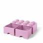 LEGO, Szuflada klocek Brick 8 - Jasnoróżowa (40061738)