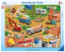 Ravensburger, Puzzle ramkowe 12: Praca na budowie (060580)Wiek: 3+