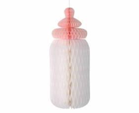 Dekoracja Godan Rozeta dekoracyjna Baby Girl, butelka - 30 cm (QT-RDBR)