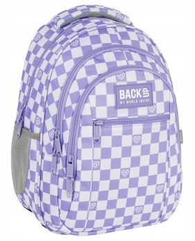 Plecak BackUp 7 - Szachownica fiolet (PLB7O26)