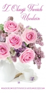 Karnet Flowers Urodziny wzór nr 9