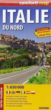 Italie du Nord 1:650 000 carte routie"re (laminat)