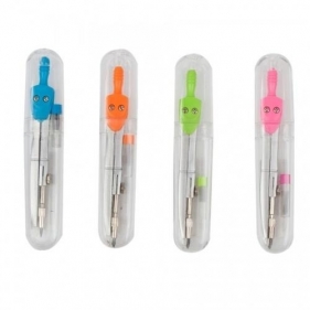 Cyrkiel metalowy z grafitem etui mix