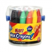 Kredki woskowe Colorino Kids Maxi, 24 kolory (65580PTR) (OUTLET - USZKODZENIE)