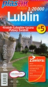 Lublin plan miasta Kraśnik, Lubartów, Łęczna, Puławy, Świdnik