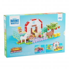 Klocki Waffle mini Farmer - Domek Pani weterynarz, 100 elementów (907580)