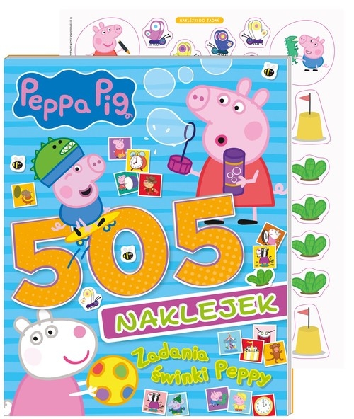 Peppa Pig 505 naklejek 4 Zadania świnki Peppy