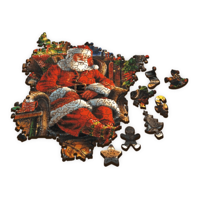 Trefl, Puzzle drewniane 500+1: Świąteczny wieczór (20158)