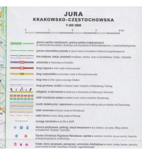 Jura Krakowsko-Częstochowska, 1:50 000