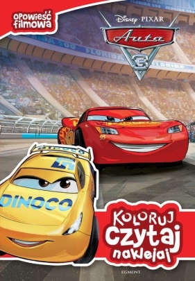 Auta 3 Koloruj czytaj naklejaj - Katarzyna Nędzi