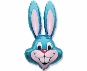 Balon foliowy Rabbit niebieski 90x58cm