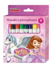 Mazaki z pieczątkami 8 kolorów Jej wysokość Zosia
