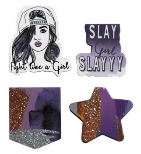 Zakładki magnetyczne gwiazda/slay girl 4 sztuki