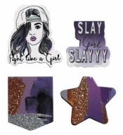 Zakładki magnetyczne gwiazda/slay girl 4 sztuki