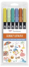 Flamastry dwustronne Sunny 6szt