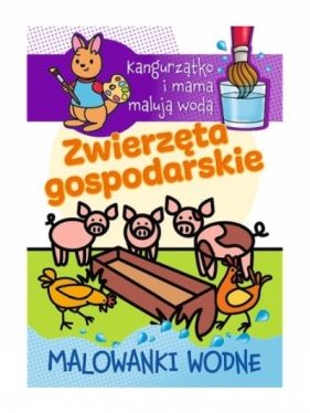 Kangurzątko i mama malują wodą