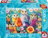 Puzzle 1000 PQ Sowy i kwiaty 11439212+