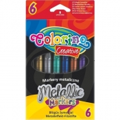 Markery metalizowane Colorino Creative, 6 kolorów (32582PTR)