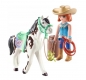Playmobil Horses of Waterfall: Ellie i Sawdust ćwiczące western riding (71358)