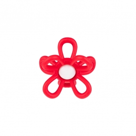 GiliGums, Grzechotka kwiatek - czerwona (GG45582)