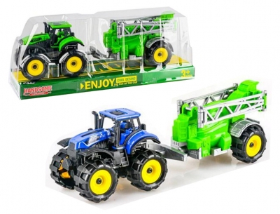 Traktor z przeczepą