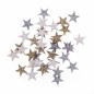 Drewniane brokatowe gwiazdki 1,4cm 36szt