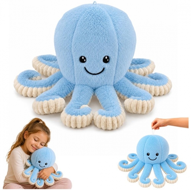 Maskotka ośmiornica niebieska 50cm