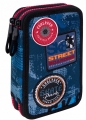 Coolpack - Jumper 2 - Piórnik podwójny z wyposażeniem - Blue (Badges) (B66154)