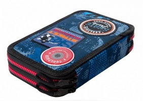 Coolpack - Jumper 2 - Piórnik podwójny z wyposażeniem - Blue (Badges) (B66154)