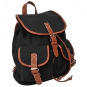 Plecak Vintage Canvas Black - <br />