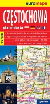 Częstochowa plan miasta 1:22 000