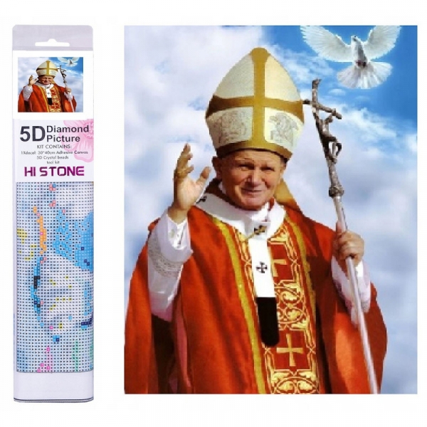 Diamentowa mozaika - Papież Jan Paweł II (NO-1006858)