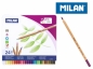 Kredki ołówkowe Milan BIG LEAD 213 sześciokątne, 24 kolory w metalowym opakowaniu (80058)