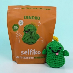 Zestaw do szydełkowania dinozaur Dinoko
