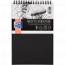 Szkicownik Oxford Sketchbook Artistic A5/50k podwójna spirala - czarny
