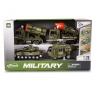 Zestaw wojskowy z czołgiem i ciężarówkami 4el